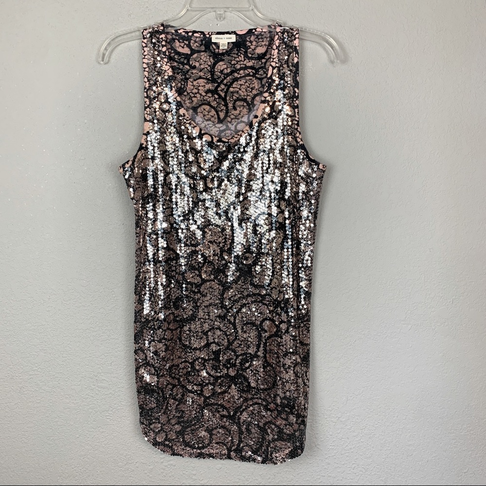 UO Silence and noise sequined tank medium